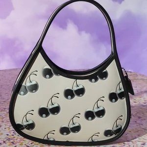 🍒 Coachtopia Ergo Bag in Coachtopia Leather Black Cherry Print 🍒